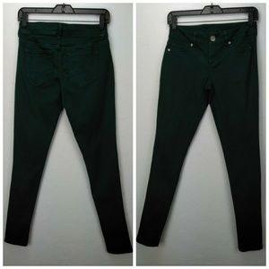Maurices dark green skinny jeans